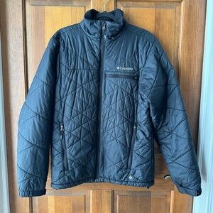 EUC Columbia Black Diamond Quilted Omni-Heat Insulated Full Zip Jacket Medium